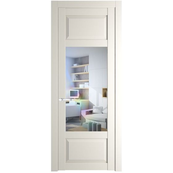 Межкомнатная дверь эмаль Profil Doors 2.3.3PD перламутр белый стекло прозрачное