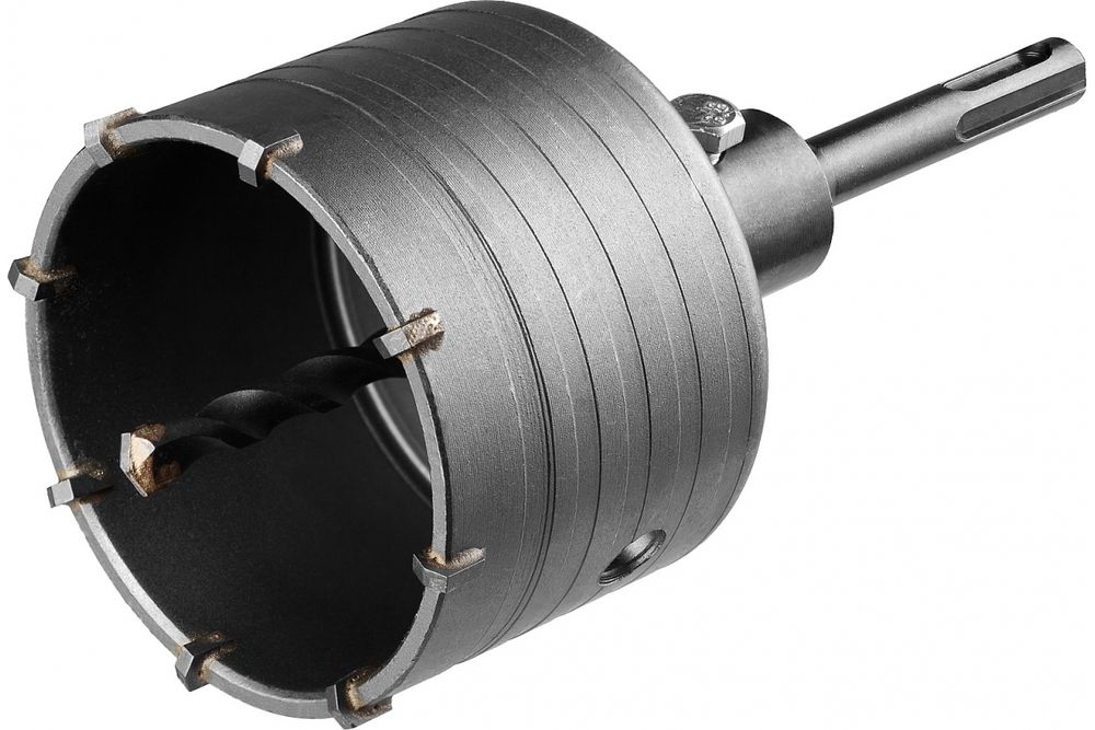 Коронка СИБИН по бетону SDS-Plus в сборе 80 мм