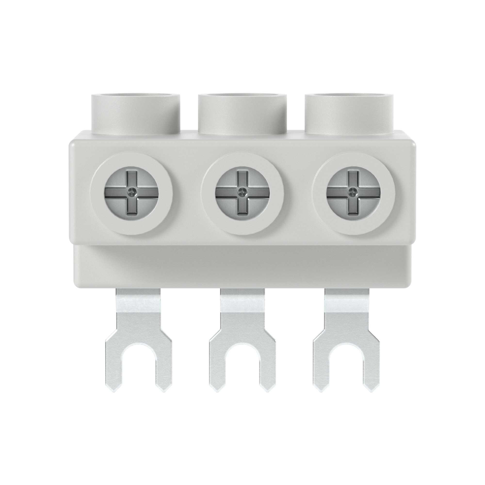 Шинная колодка для DMP32 для жесткого 6-25 кв.мм и гибкого 6-16 кв.мм кабеля до 63А