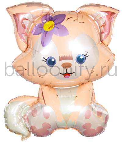 Шар (32''/81 см) Фигура, Лисенок, 1 шт.