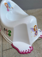 Горшок детский Принцесса (Little Princess) нескользящий White-Белый