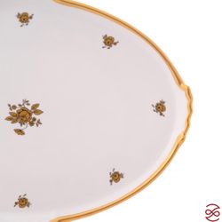 Блюдо овальное Queen's Crown Золотая роза 37 см