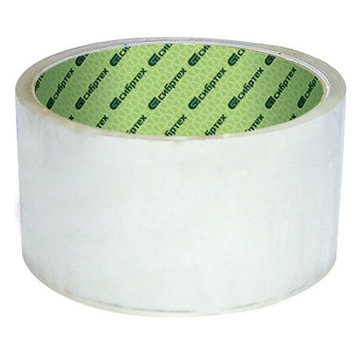 Клейкая лента "Эксперт", 45 мкм, 25 мм х 60 м, цвет прозрачный Сибртех