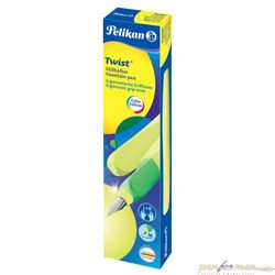 Перьевая ручка Pelikan Office Twist P457 желтый неон с пером M (PL807272)