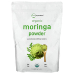 Micro Ingredients, Органический порошок из листьев моринги, 907 г (2 фунта)