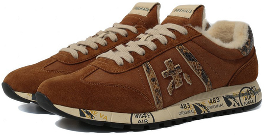 Premiata Lucy-D коричневые с мехом