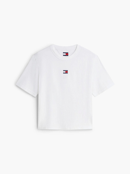 Футболка Tommy Jeans Badge Boxy Ecru