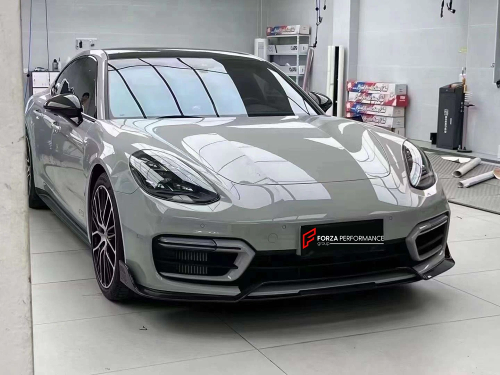Карбоновая губа переднего бампера для PORSCHE PANAMERA 971 / 971.2 TURBO S 2016–2024