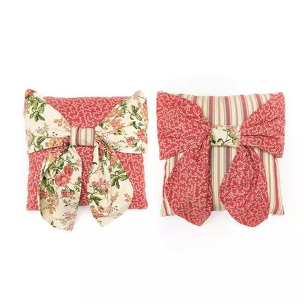 Подушка декоративная с бантом "Эмили" в ассортименте 40x40 см
