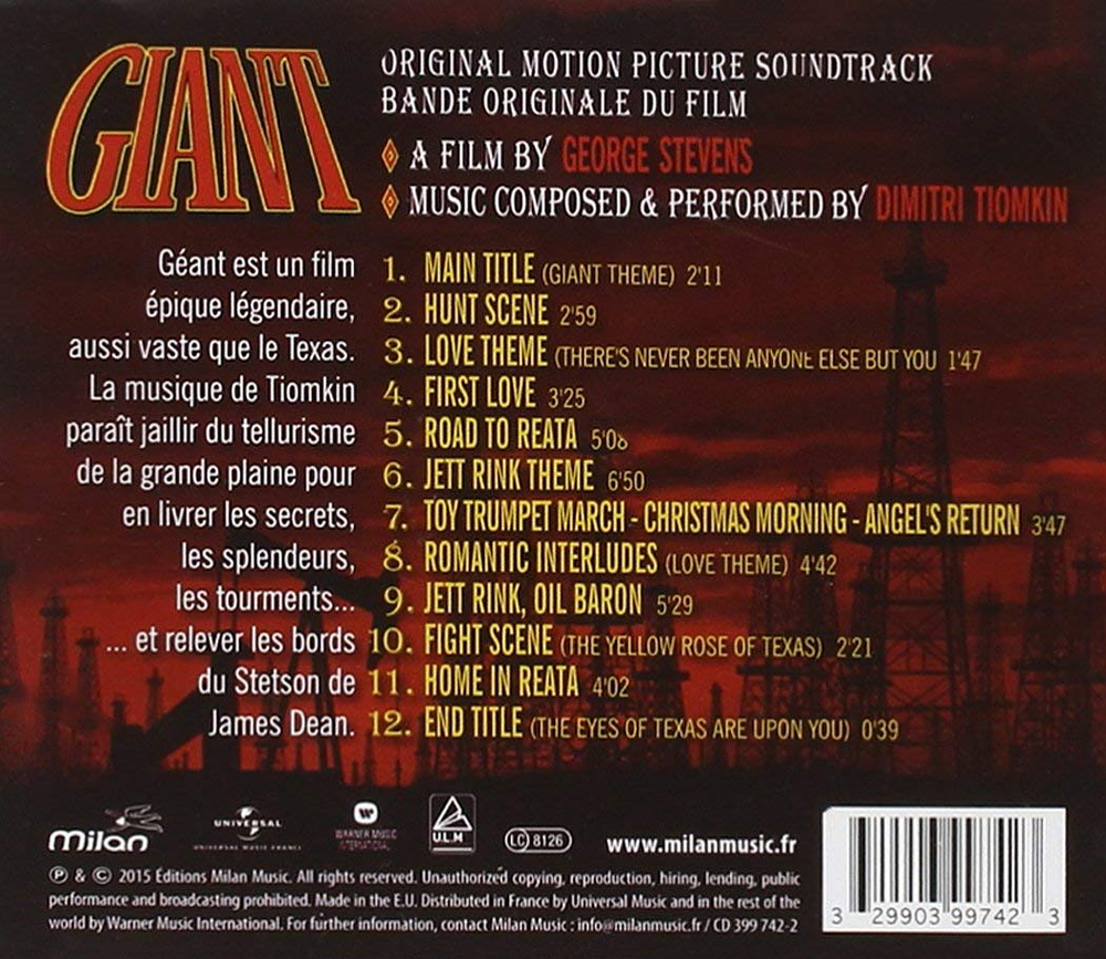 Soundtrack / Dimitri Tiomkin: Giant (CD)