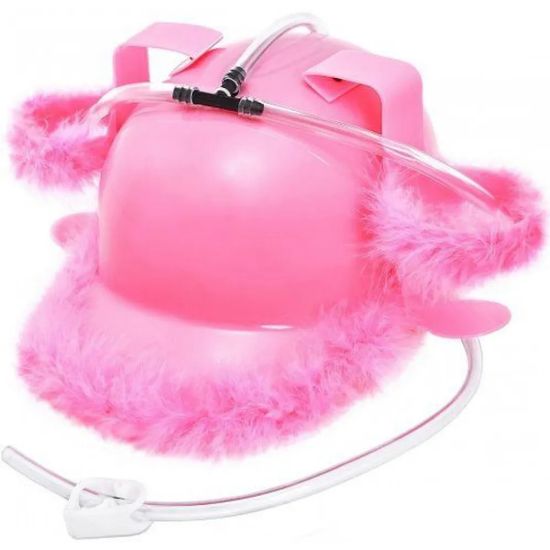 Шлем любителя пива розовый