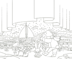 [Vol.7] Polar Bear's Adventure Cruise. Coloring Book