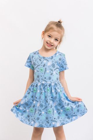 043_БК25 Платье для девочки, мультиколор
