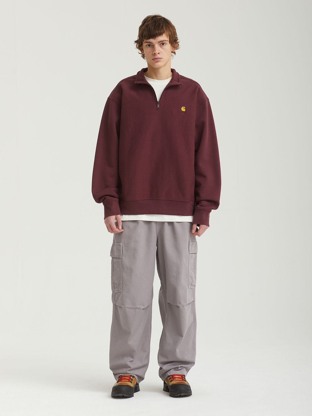 Мужская Толстовка Half Zip American Script