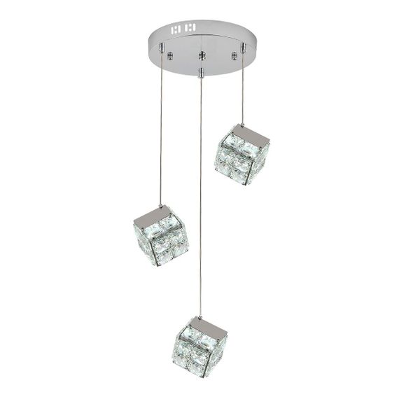 Подвесная светодиодная люстра Indigo Radioso 12048/3P Chrome V000136L