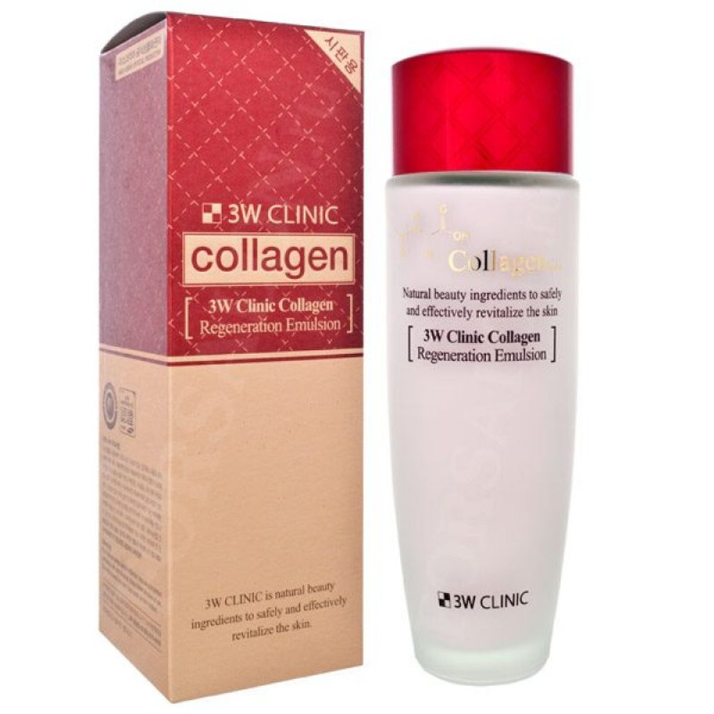 3W Clinic Collagen Regeneration Emulsion восстанавливающая эмульсия для лица с коллагеном