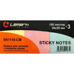 Бумага самокл. 38*50 3*100л. пастель ассорти (Lamark)