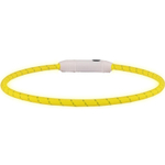 Ошейник светящийся LED, VISIO, желтый, 33 - 63,5 см, 8 мм, Flamingo