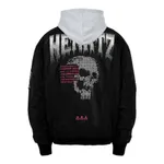 Купить Бомбер Heartz Intruder v1.1 Oversized Embroidered Hooded Черная Бомбер Heartz Intruder v1.1 Oversized Embroidered Hooded Черная