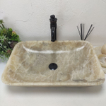 Раковина из оникса Rectangle Big Grey SO-61589 60*40*13