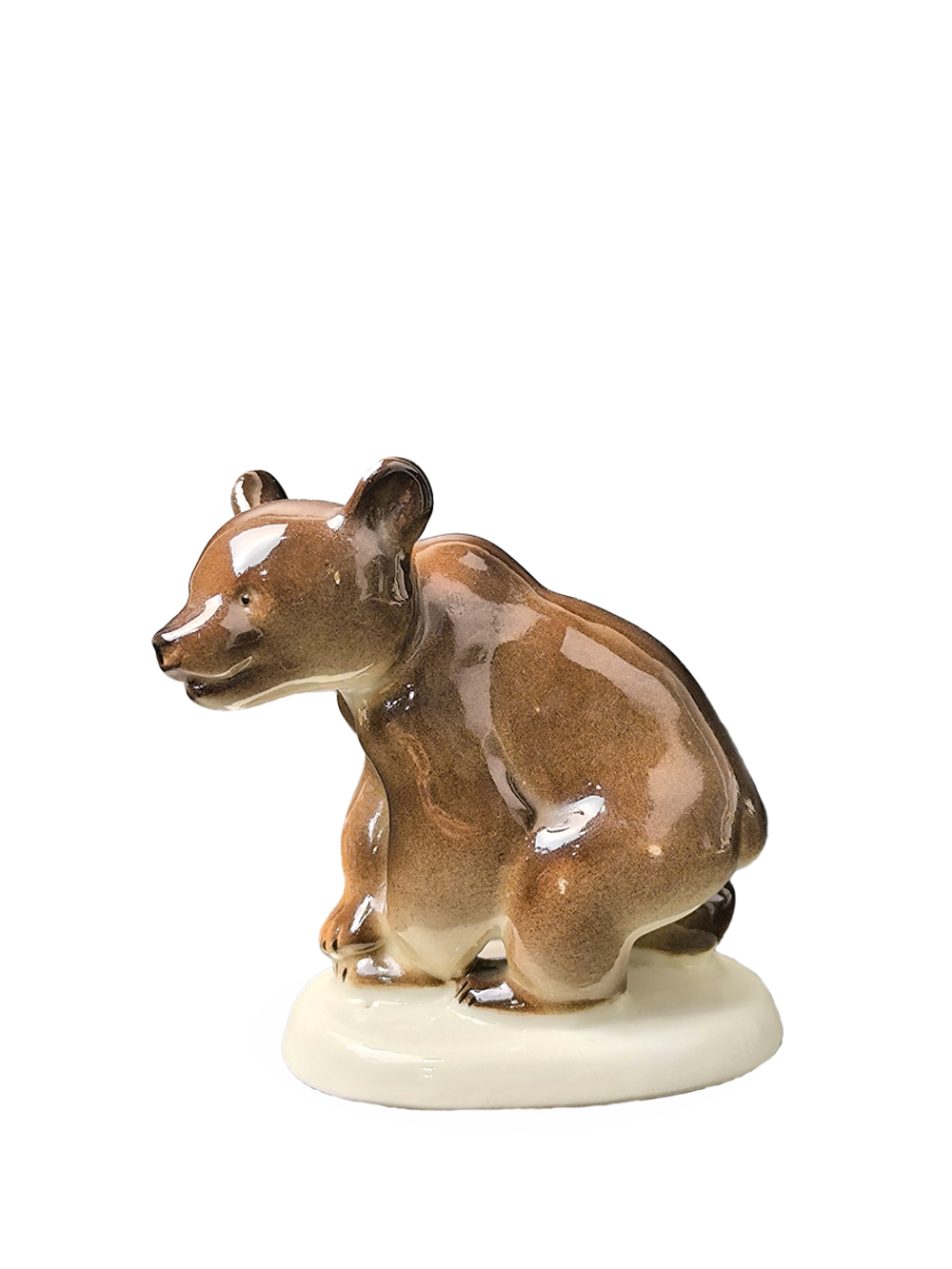 Статуэтка (миниатюра) "Медвежонок присевший" ЛФЗ