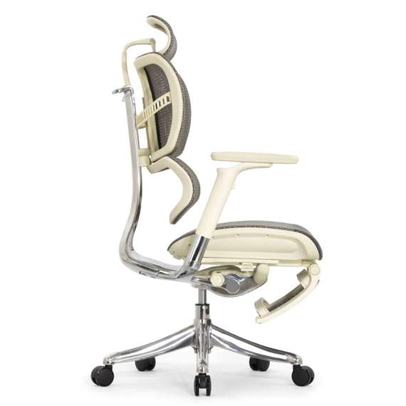 Кресло EXPERT 2 FLY RFYM 01 G (сидение MAX с подножкой, подлокотник 6D(360), сетка сер/каркас светл)