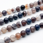 Агат бусины, диаметр около 6,2-6,4 мм, цена за 15 шт (1/4 нити)