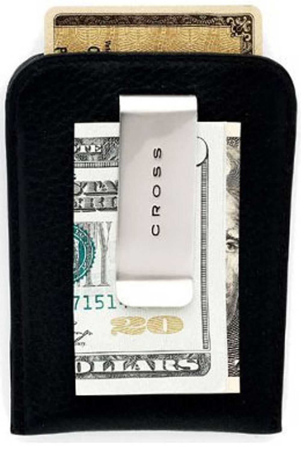 Футляр для визитных и кредитных карт CROSS FV цвет черный  с зажимом для банкнот (AC122-1)