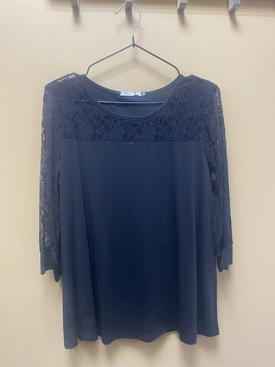 Блузка для беременных из 50% вискозы цвет черный на размер 52