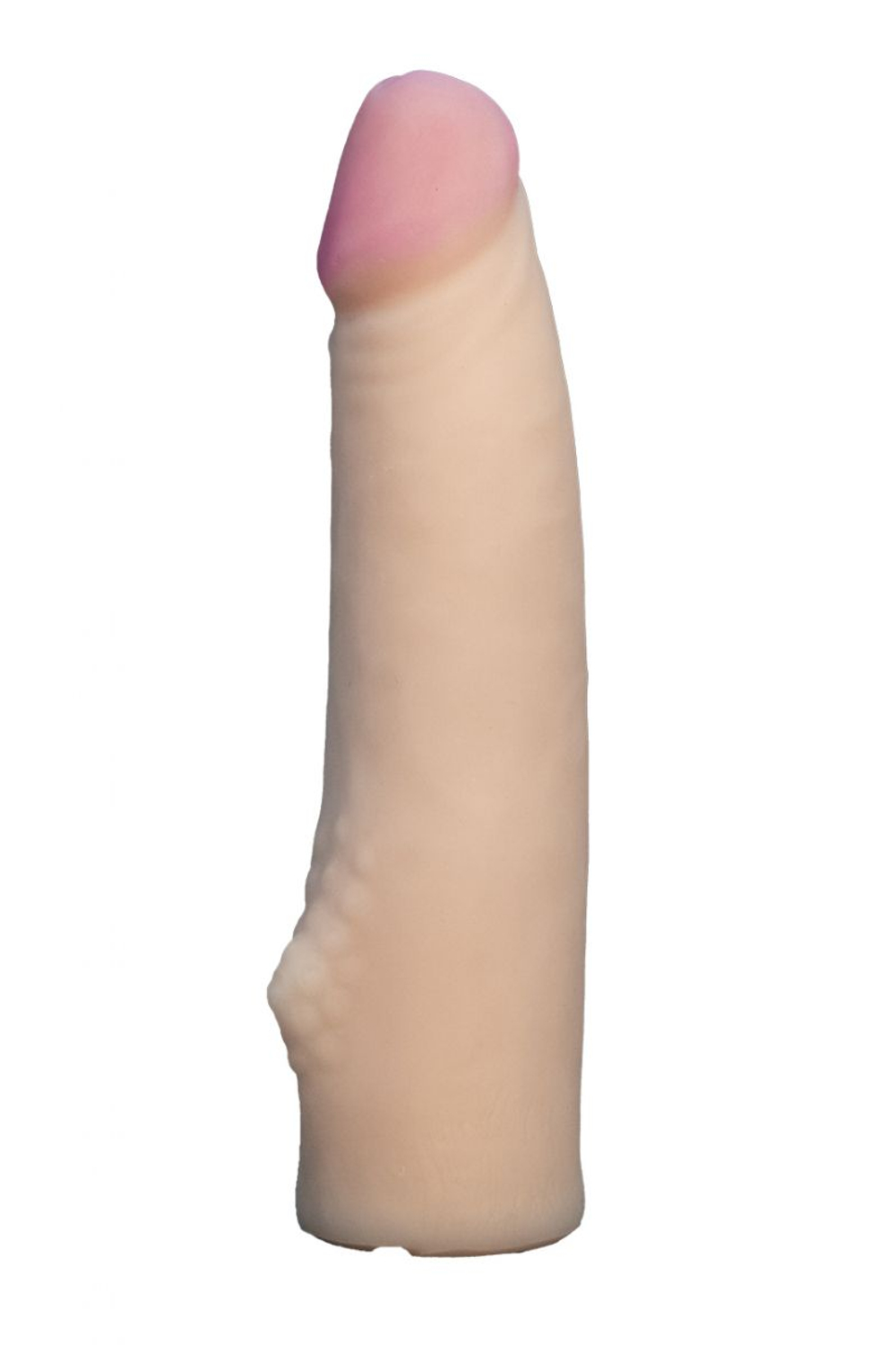 Телесная насадка Harness из неоскин - 18,5 см. (Цвет: телесный)