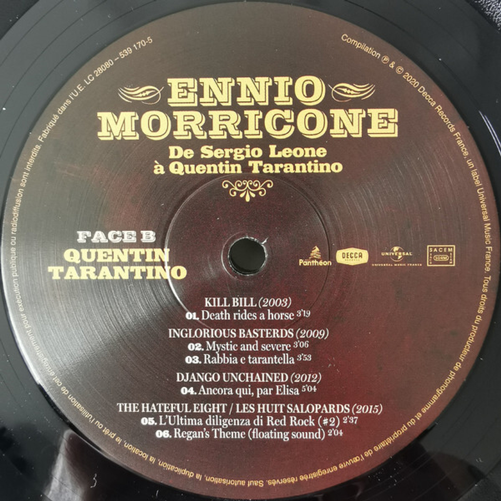 Ennio Morricone / Ennio Morricone De Sergio Leone A Quentin Tarantino (LP)