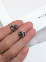 Подвеска сердце серое, 12*13мм