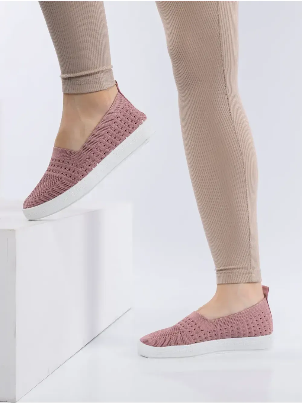 Мокасины летние текстильные