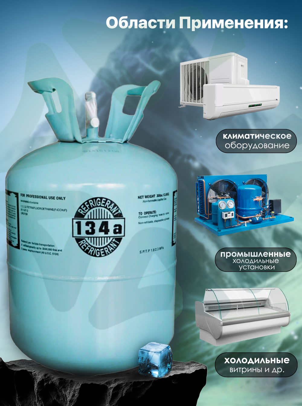 Фреон R134A 13,6 кг