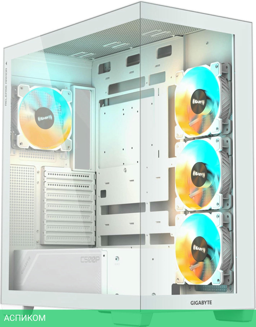 Корпус Gigabyte C500 Panoramic Stealth Ice без БП белый (GB-C500PI ST)