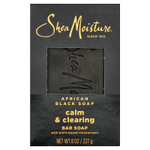 SheaMoisture, африканское черное кусковое мыло, с увлажняющими компонентами на растительной основе, 227 г (8 унций)