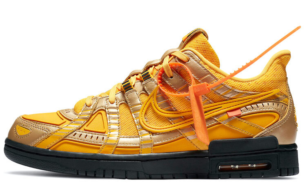 Кроссовки Off-White X Nike Rubber Dunk "University Gold"