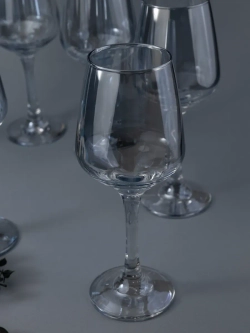 Набор бокалов для вина, 450 мл, 6 шт. Голубые