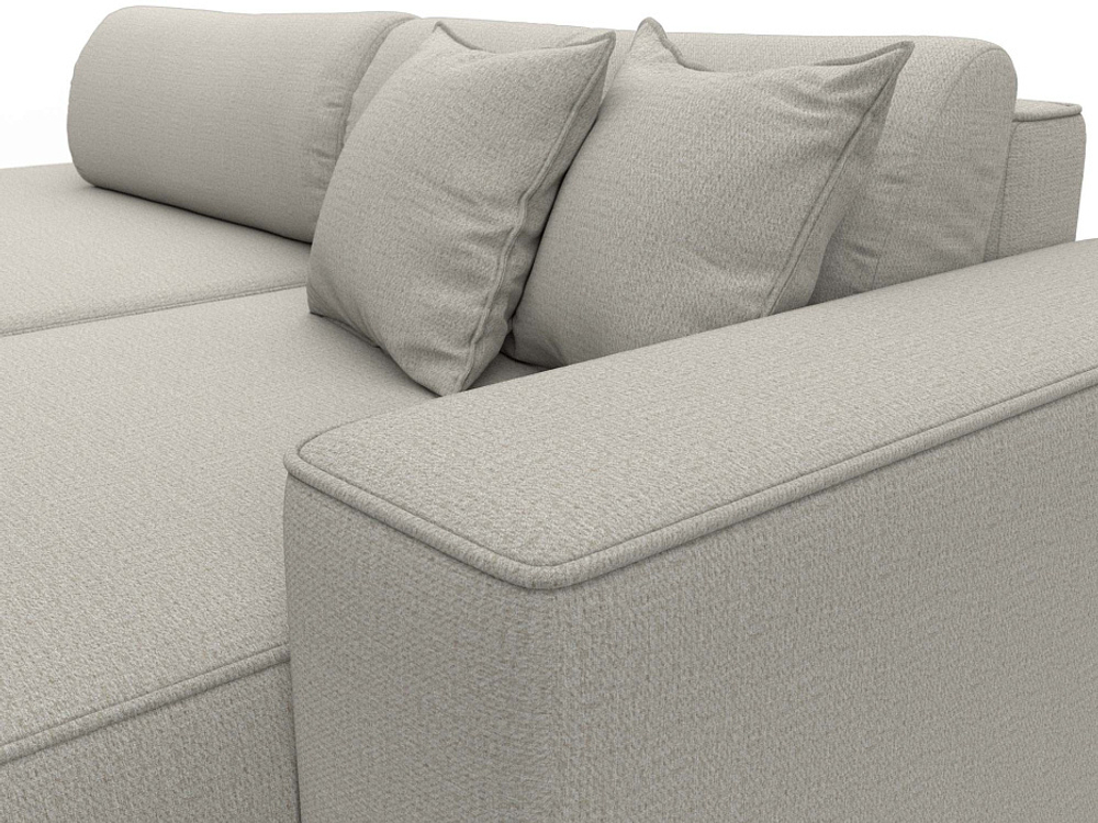 Диван угловой Лига-065 угол правый РОГОЖКА Амур 02 бежевый