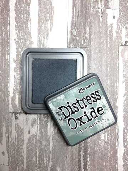 Distress Oxide Pad. Iced Spruce