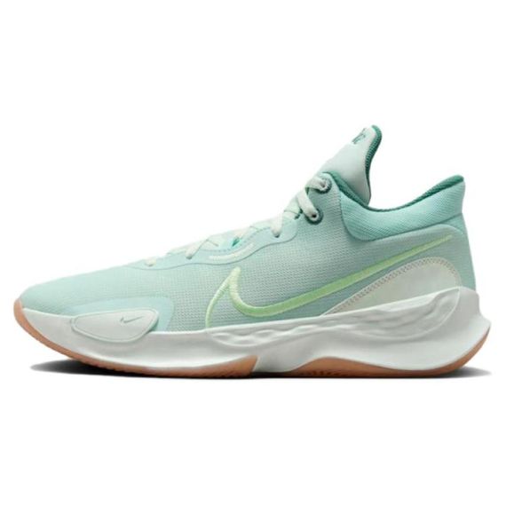 NIKE Renew Elevate 3 Баскетбольные кроссовки Низки-Пограничный син/Паровой зеленый/Красный Бронза/Светло-зеленый/АЙС Ждут Син-Мужские