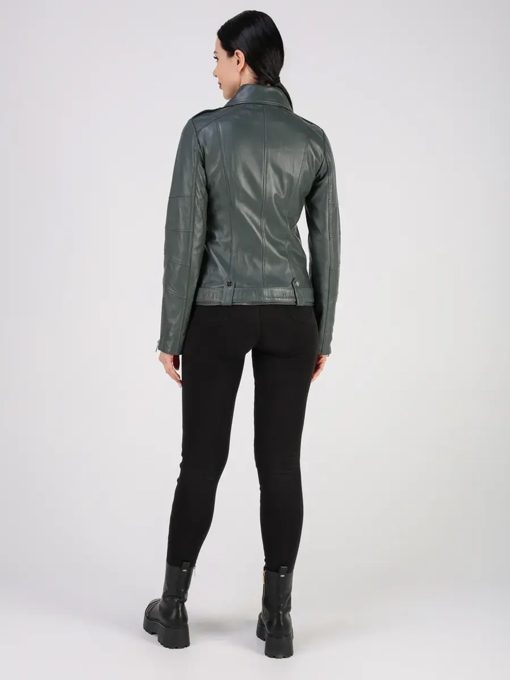 Кожаная куртка демисезонная косуха