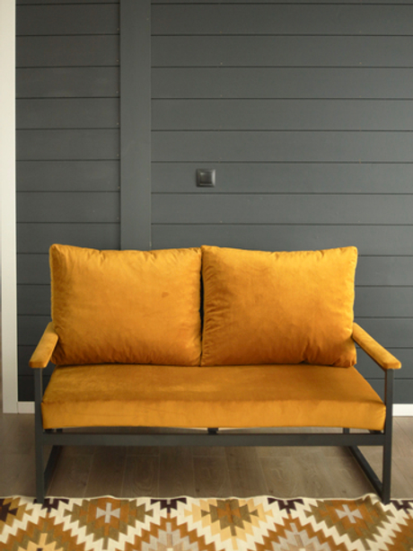 Диван для дома и дачи AnriMini, Konfetti (Горчичный)