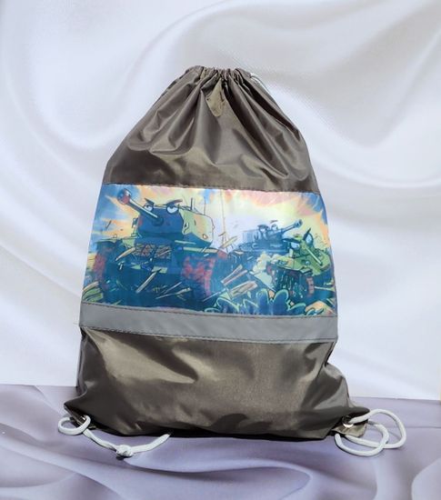 Мешок- рюкзак полиэстр Совы, серый