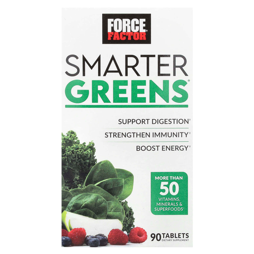 Force Factor, Smarter Greens®, 90 таблеток