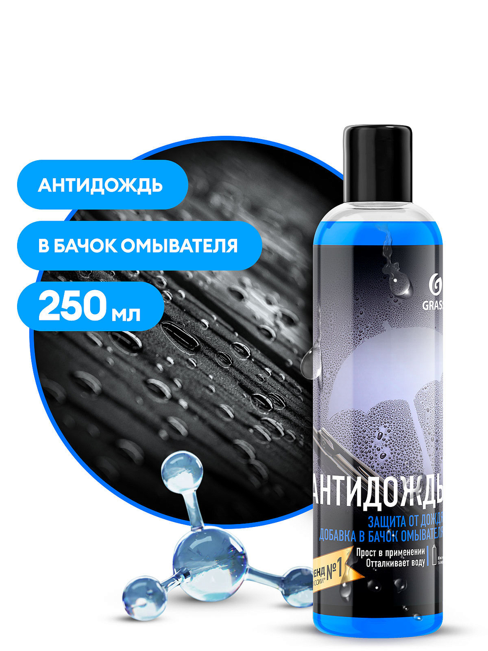 Жидкость омывателя летняя Антидождь Grass (250мл)