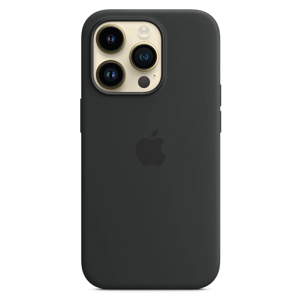 Силиконовый чехол с поддержкой MagSafe Apple Silicone Case для iPhone 14 Pro, Midnight (Темная ночь)