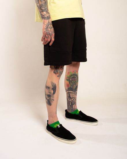 Шорты КУЛЬТУРА OverSize "basic" трикотажные (Чёрный)