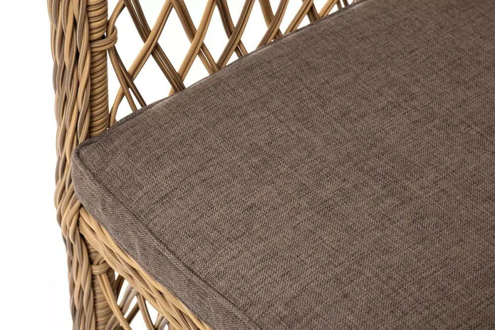 "Латте" обеденная группа плетеная, цвет соломенный