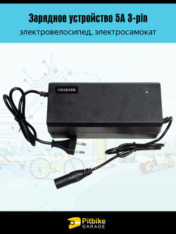 tt Зарядное устройство 5А 3-pin для электровелосипеда